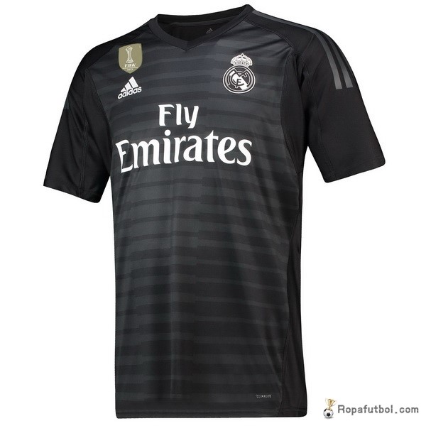 Camiseta Real Madrid Replica Primera Ropa Portero 2018/19 Negro